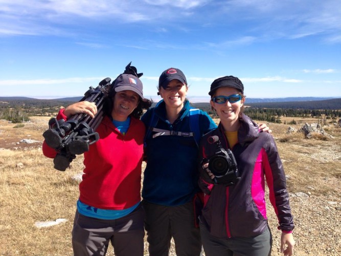 Our all female crew. From left to right, Director of Photography, Eliana Álvarez Martínez, Director, Lexi Jamieson Marsh, Camera Op, Megan Cafferty. Image by Ellen Currano